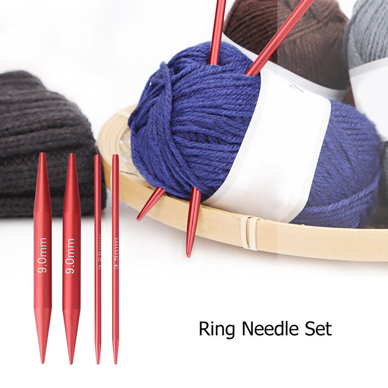 13 Pairs Knitting Needles for Sweater Crochet Set DIY Craft Sewing Accessories