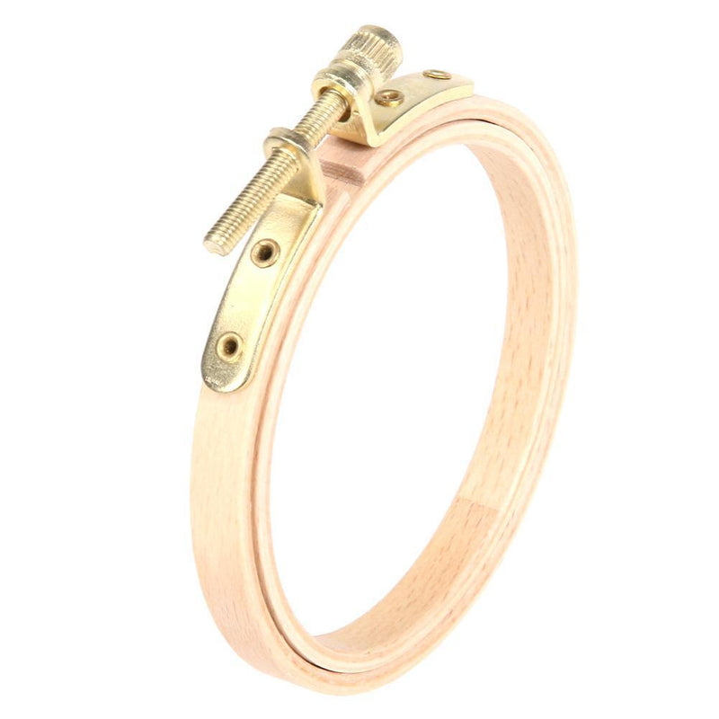 DIY Wooden Cross Stitch Frame Needlework Hoop Ring Embroidery Tool(7.5cm)