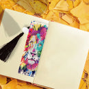 2pcs 5D DIY Diamond Painting Leather Bookmark Special-shaped Drill Book Marks
