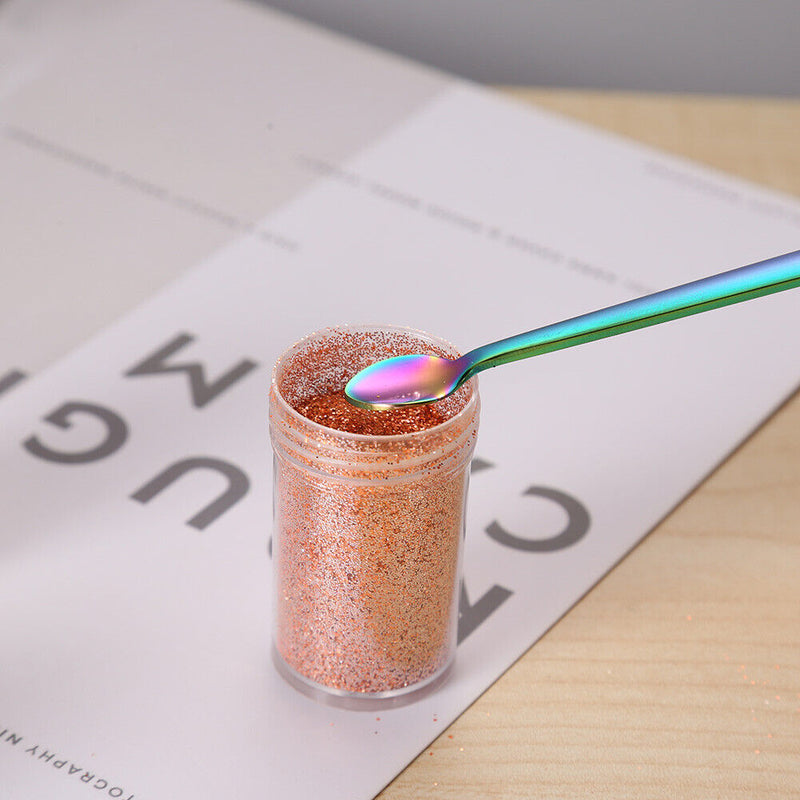 Multifunction Spoon Stainless Steel Double Headed Cuticle Pusher Spoon Nail T