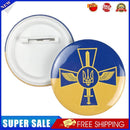 Ukraine Ukrainian Map Flag Symbol Round 12 Styles Clothes Pins(I)