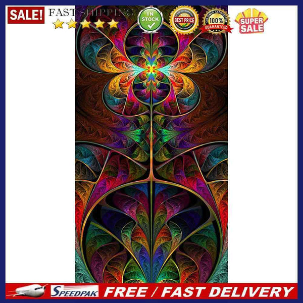 5D DIY Full Drill Square Shape Colorful Pattern Rhinestone Diamond Drawing