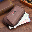 Waterproof Oxford Cloth Purse Men Sports Wallet Card Clutch Bag (Coffee)