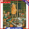 Oil Paint By Numbers Picture DIY Painting Old Lady Friend Drawing on Canvas