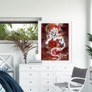 Full Cross Stitch 11CT Mythical Beast White Tiger Stamped Embroidery (2)