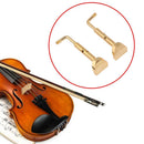 2pcs/Set Violin Adjustable Plating Copper Chin Holder Clamps for 3/4 4/4 Viol