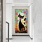 Cartoon Flower Cat Oil Paint By Numbers Wall Art Craft Coloring Drawing for Kids