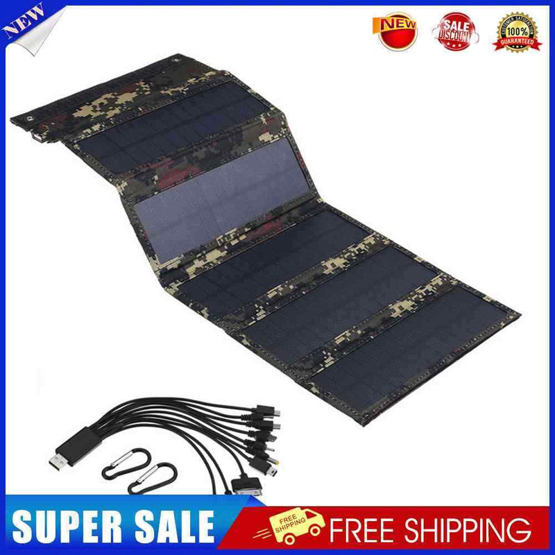 Solar Cells Charger 9W Foldable USB 5V Outdoor Solar Panels for Phone Charg