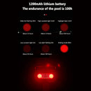 LED Bike Rack Taillight USB Charging Bicycle Rear Seat Reflective Lights Newly