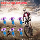 6pcs T25 Plum Disc Brake Rotor M5x10mm Fixed Screws Cycling Parts (Purple) Newly