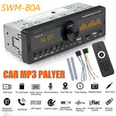 SWM-80B 1 DIN Head Unit Audio Copy Bluetooth TF USB AUX FM AM Radio Car Locator