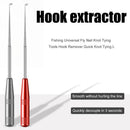 Stainless Steel Fishing Hook Extractor Quick Release Hook Remover (Gray)