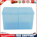 Cleaning Cotton Storage Box Swab Pad Nail Art Compartments Container (Blue)