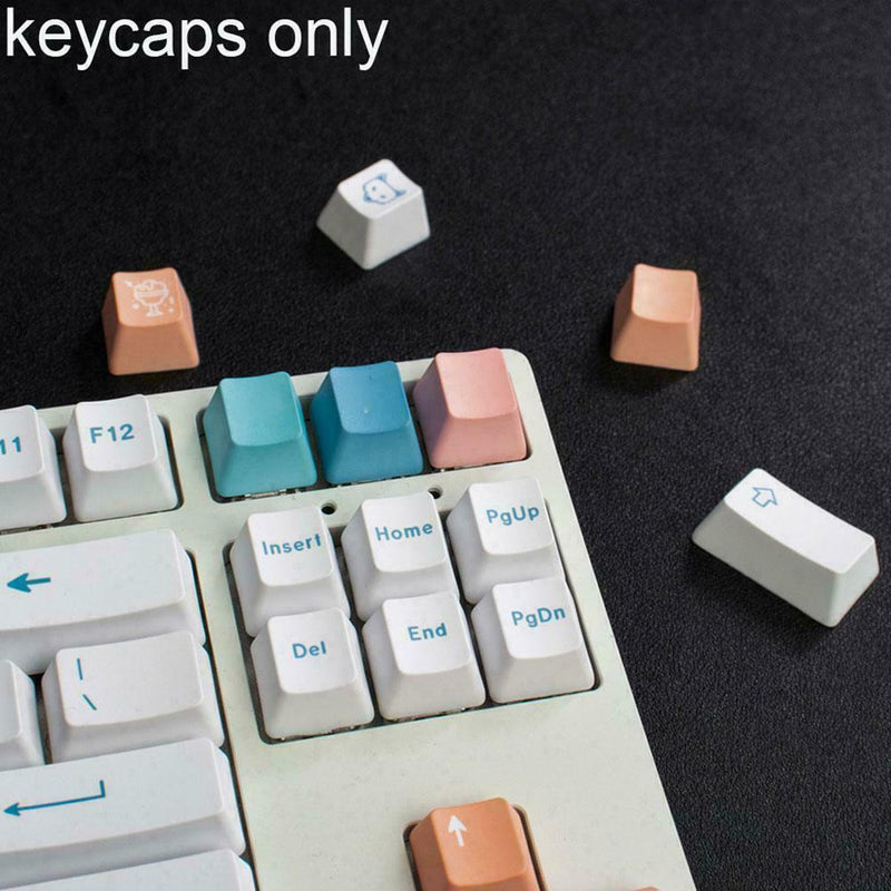 1set Keycaps For GH60/GK61/GK64/84/87/96/104/108/980 Mechanical Keyboards J4A7