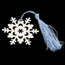 Snowflake Shape Tassel Bookmark Wedding Favor Bridal Shower Bridesmaid Gift