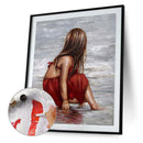 DIY Digital Picture Girl Frameless Acrylic Painting By Number Handicraft Cr