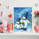 Hat Snowman Oil Paint by Numbers Hand Painted Frameless Picture Home Ornament