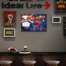 Retro BBQ Chef Metal Plate Painting for Bar Pub Tin Plaques Wall Signs