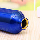 Aluminum Portable Outdoor Sports Water Bottle Kettle with Lid (Blue 400ml) Newly