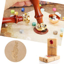 Wood Handle Paint Seal Retro Plant Pattern DIY Wax Seal Stamp Decor (C167) Newly