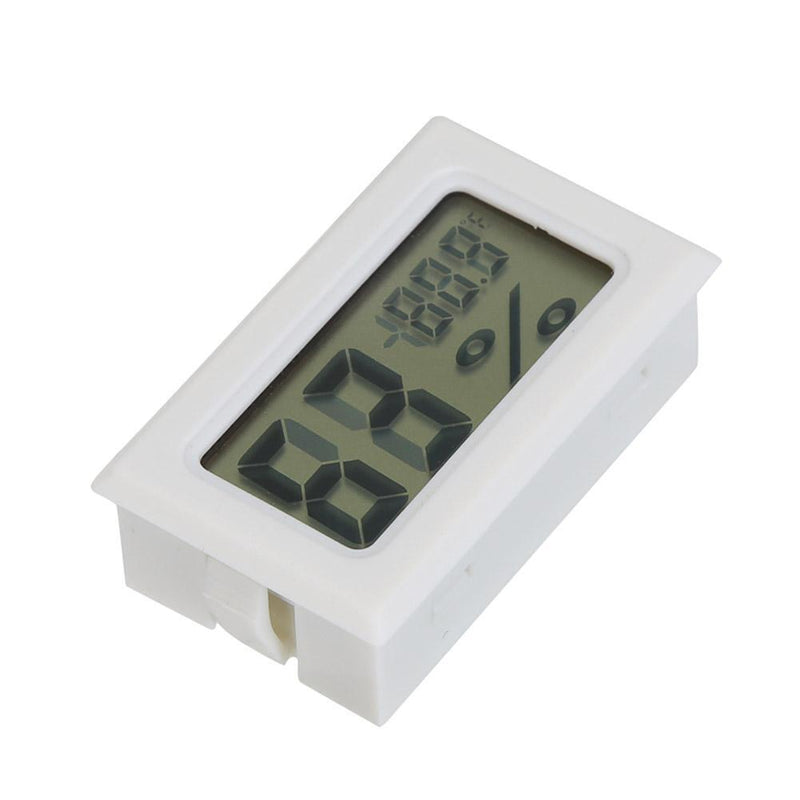 Mini Digital LCD Temperature Humidity Meter Thermometer (White Fahrenheit)