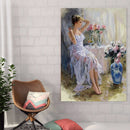 DIY Woman Drill Point Bead Art Full Drill Diamond Painting Mosaic Home Decor
