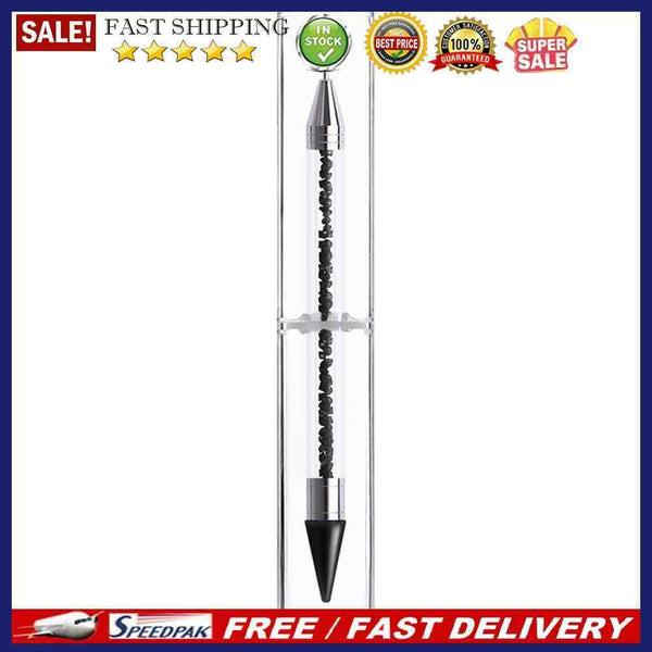 Dual Heads Acrylic Dotting Wax Crystal Picking Nail Art Studs Dotter Diamon