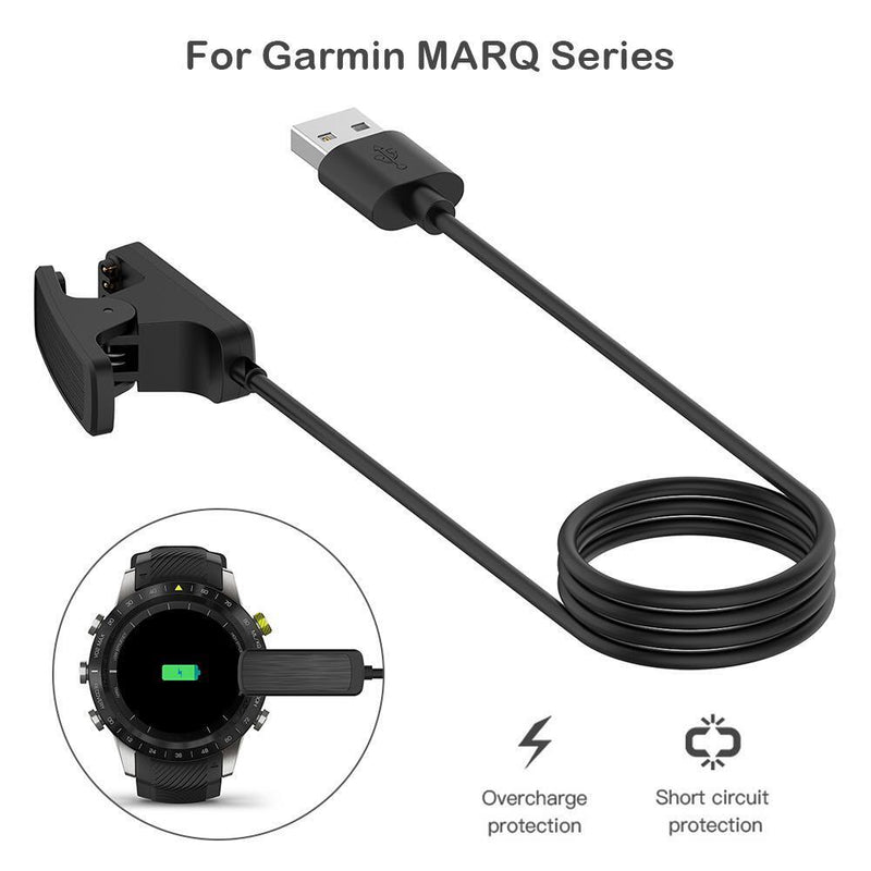 1m USB Charging Clip Charger Data Cable Wire Cord for Garmin MARQ Series Newly