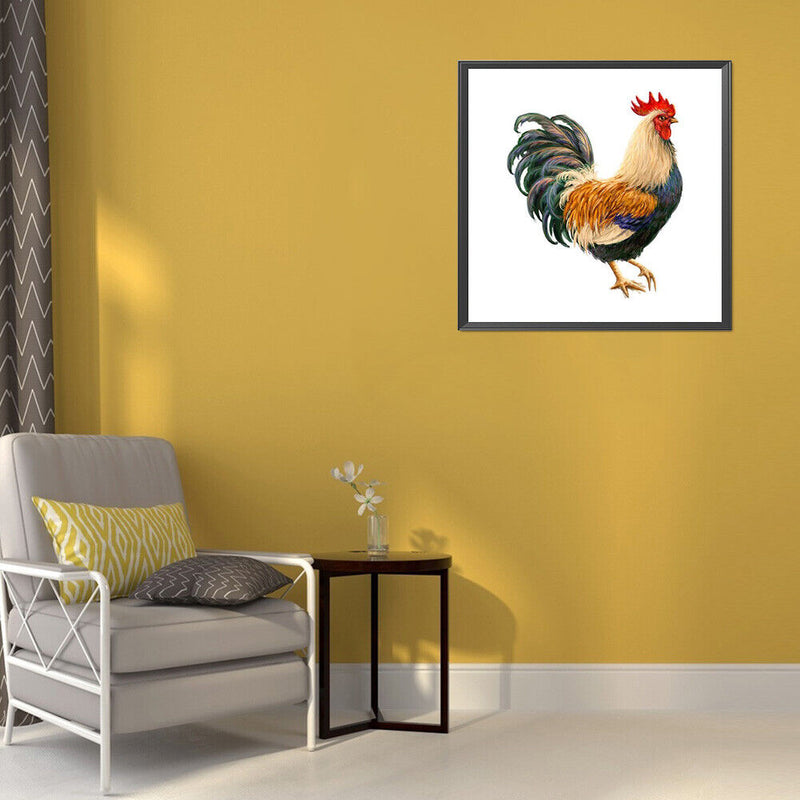5D DIY Diamond Painting Kits Rooster Full Round Drill Wall Decor Art Crafts
