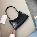 Retro PU Women Underarm Shoulder Bag Solid Purse Small Lady Elegant Handbags