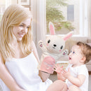 Animal Open Mouth Parent-Child Interaction Hand Puppet Toys (White Rabbit)