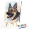 Dog Oil Paint By Numbers Kits DIY Handpainted on Canvas Wall Art Pictures