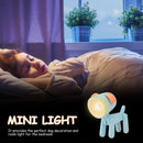 Childcare Portable Nightlight Cute Folding Dog Night Lamps Home Room Decoration