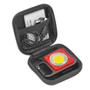 LED Keychain Flashlight 500 Lumens Outdoor Camping Working Light (Red + Box)