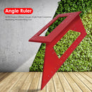 45/90 Degree Gauge Angle Ruler Carpenter Measuring Woodworking Tool (Red) Newly