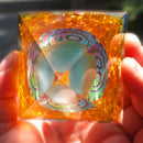 5cm Orgonite Pyramid Heal Chakra Crystal Stone Energy Orgone Generator (C) Newly