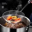 Stainless Steel Skimmer Wire Colander Spicy Noodle Fishing Line Leak Spoon