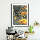 Snowman Hand Painted Drawing DIY Art Canvas Oil Kit Paint By Numbers Decor Gift