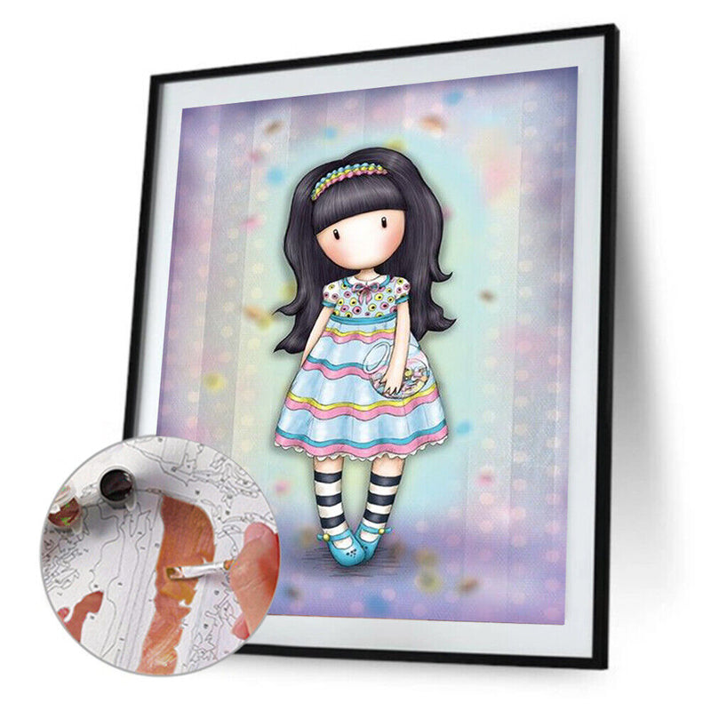 girl 40x50cm Oil Paint By Numbers Picture DIY Painting