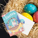 Rabbit Easter Eggs Easter Greeting Cards Invitation Card Paper Card Envelope