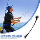 20pcs Anti-bite Fishing Line Steel Wire Leader Fishing Tackle (15cm Black) Newly