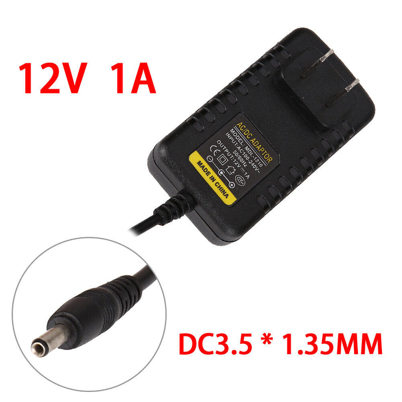 AC to DC 3.5mmx1.35mm 12V 1A Switching Power Supply Adapter