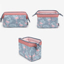 Outdoor Makeup Bag Travel Women Cosmetic Toiletries Organizer (Light Blue)