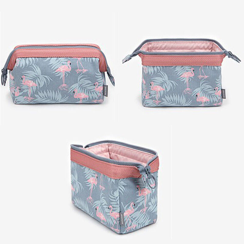 Outdoor Makeup Bag Travel Women Cosmetic Toiletries Organizer (Light Blue)