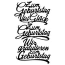 Paper Card Embossing Metal Cutting Dies Stencils German Words DIY Photo Album