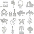 Flower Leaf Key Lock Embossing Cutting Dies Card Album Metal Stencil DIY Decor