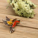 Retro Diamond-bordered Delicate Brooch Alloy Flyer 40*38mm