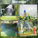 Spiral Rain Gauge Copper Rain Meter for Outdoor Garden Rain Gauge Float Measure
