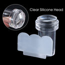 Stamping Mold Nail Design Transparent Nail Stamper Scraper Set Jelly Silicone