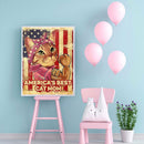 5D DIY Diamond Painting Kits Full Round Drill Mom Cat Mosaic Art (B4496)